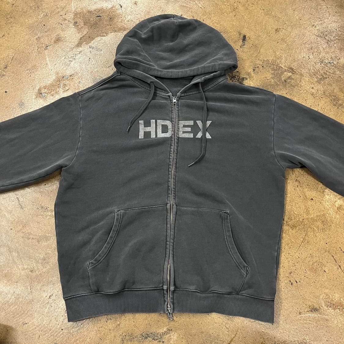 [정품/L] HDEX 에이치덱스 빈티지 후드집업 블랙 b18 상품이미지3