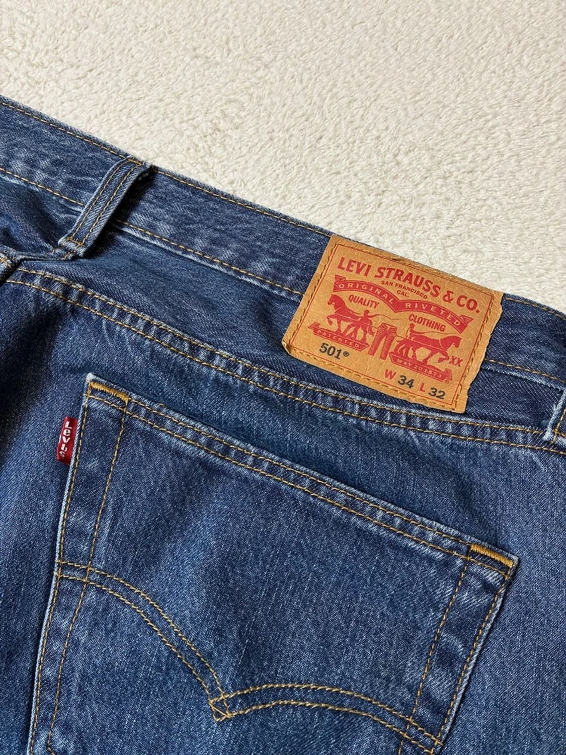 리바이스 00s 501 스트레이트 데님 팬츠 PN7576 상품이미지3