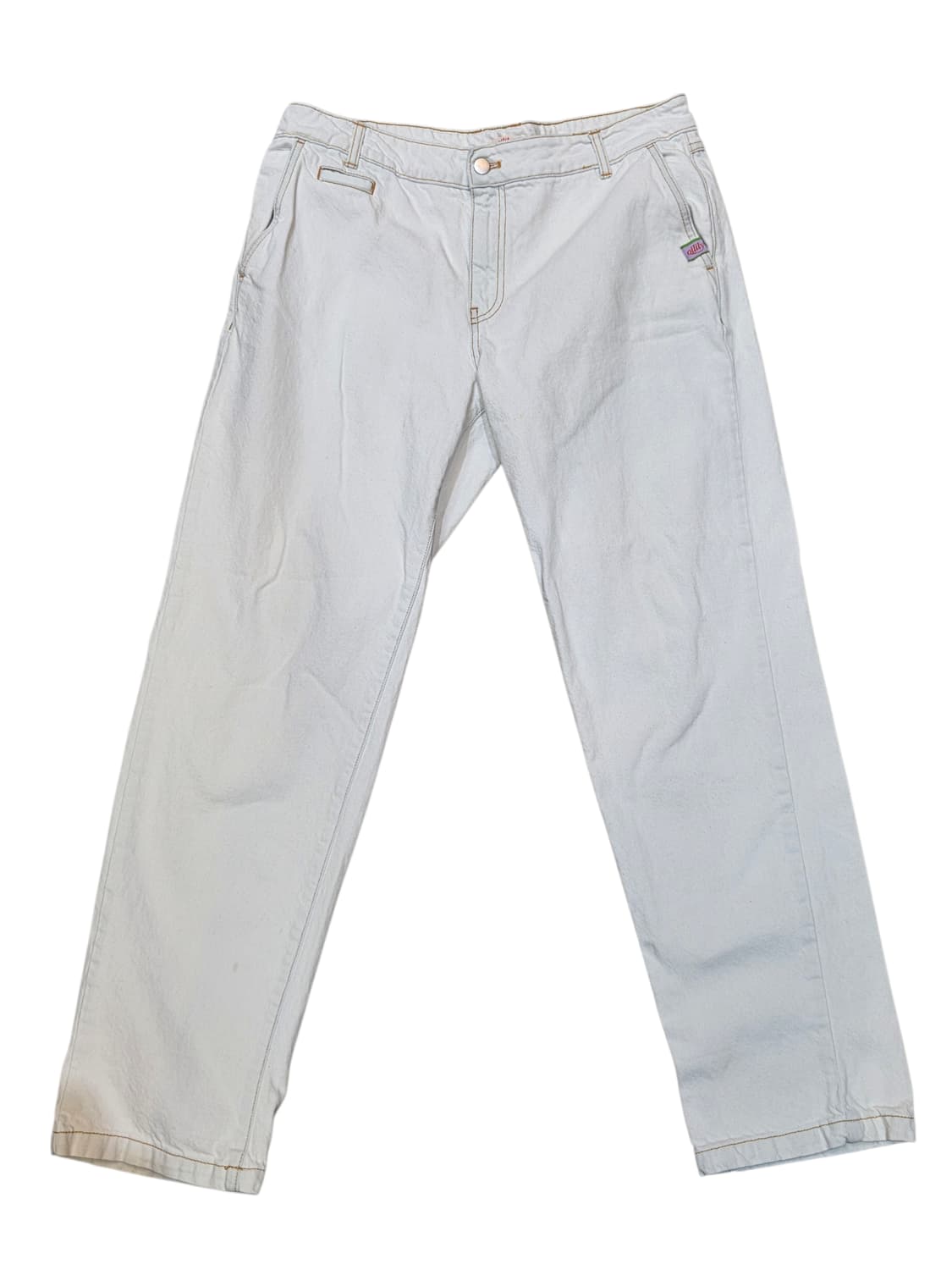 오일릴리 여성 화이트 데님 팬츠 상품이미지1