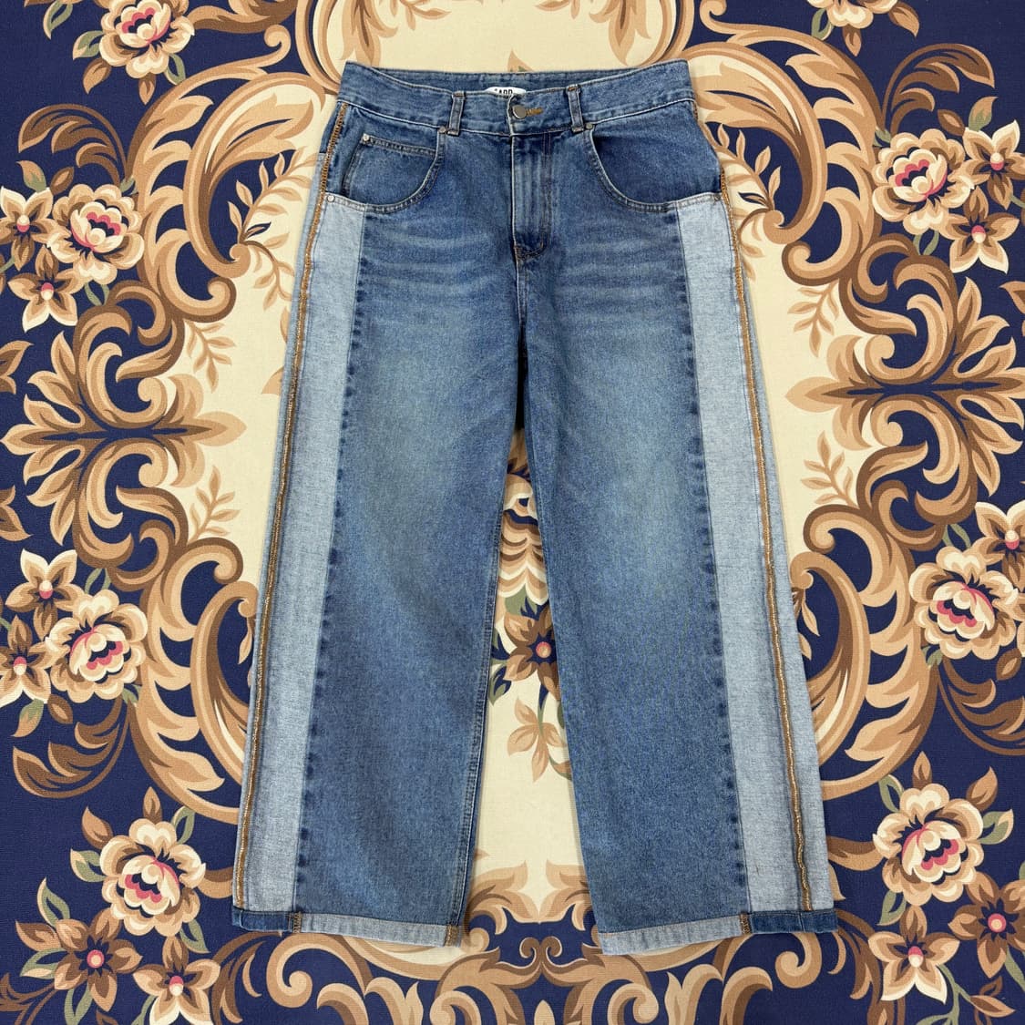 (S)ADD 애드서울 투톤 데님팬츠 상품이미지1