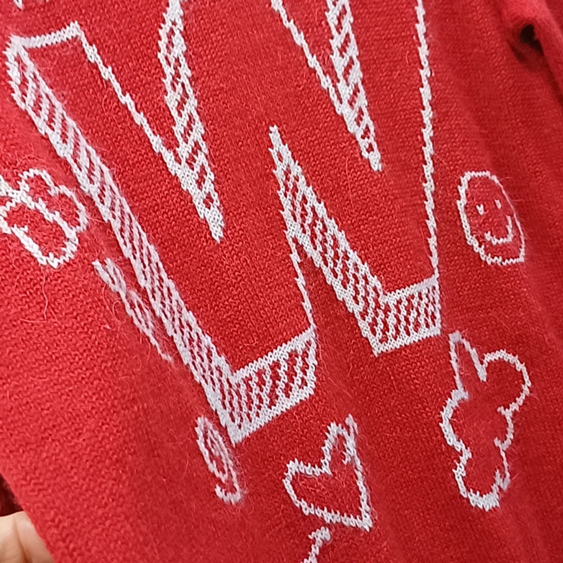 위켄드 막스마라 알파카 울 라운드 니트 여성 S 레드 사랑봉봉 상품이미지6