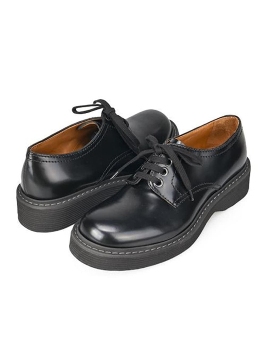 [새제품]44 마르니 더비슈즈 폴리시드 레더 슈즈 소가죽 신발 블랙 구두 상품이미지2