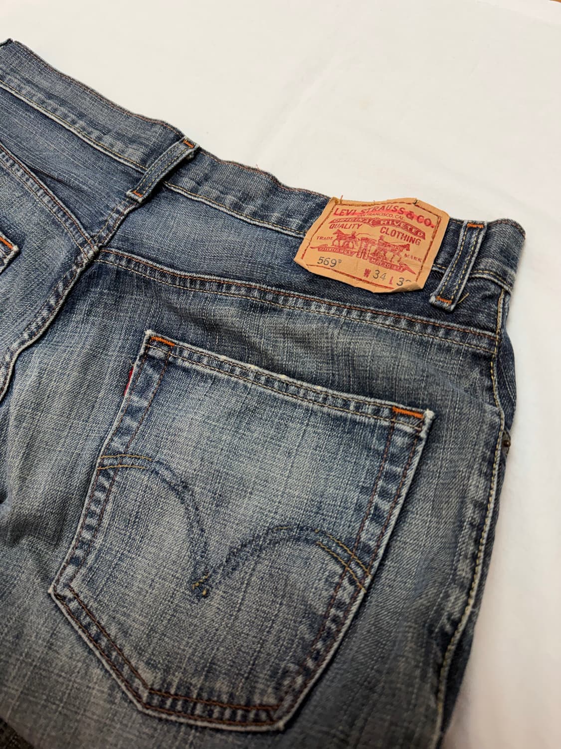 [34X32] 00s 리바이스 569 배기진 루즈핏 데님팬츠 상품이미지3