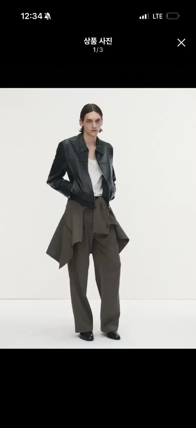 토니웩 25ss 웨스턴 레더 크롭 자켓 xl 상품이미지1