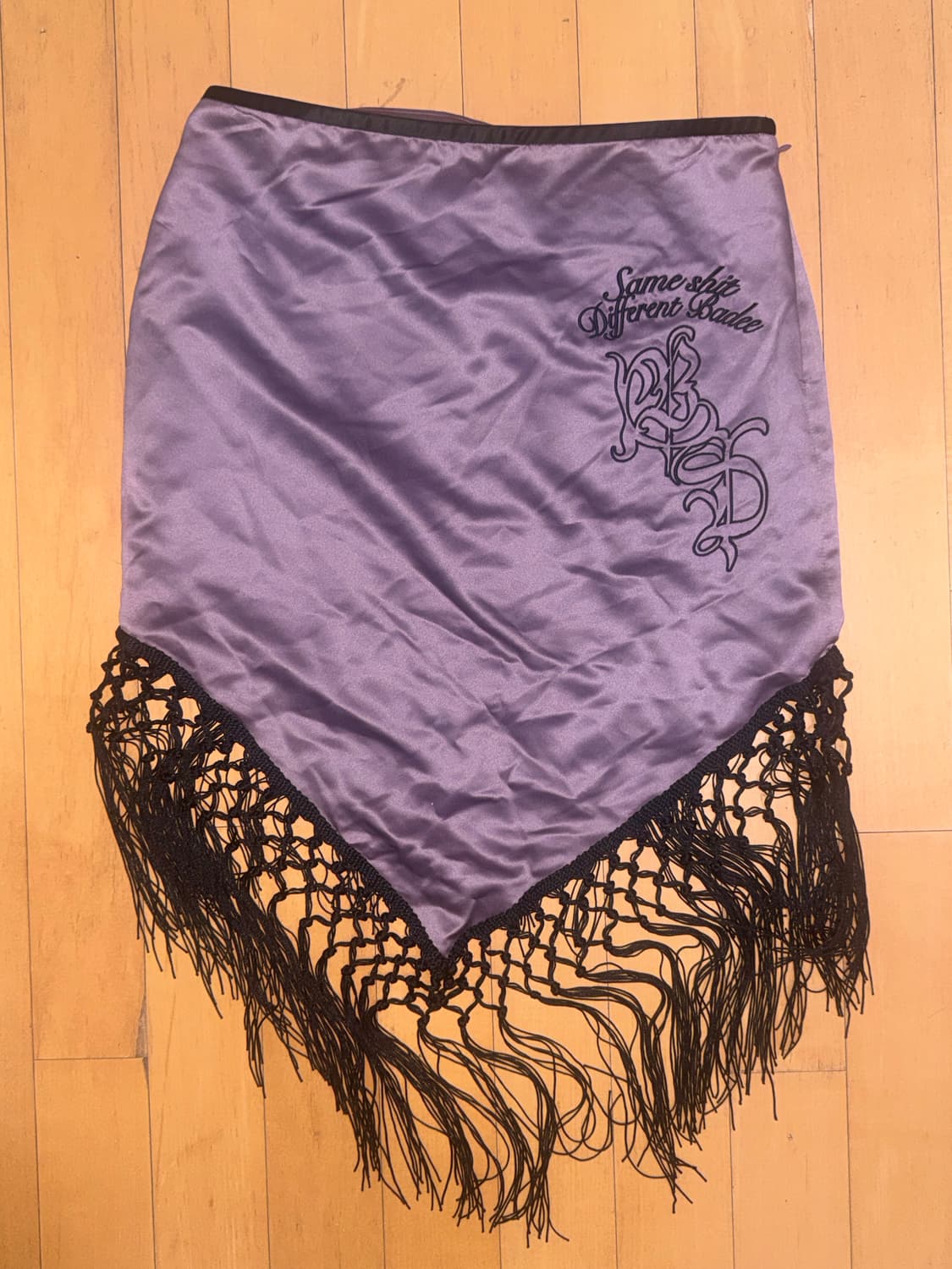 Badee satin tassel skirt 상품이미지2