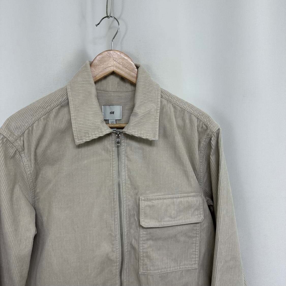 H&M 남자 골덴 집업 카라 자켓 S 상품이미지4