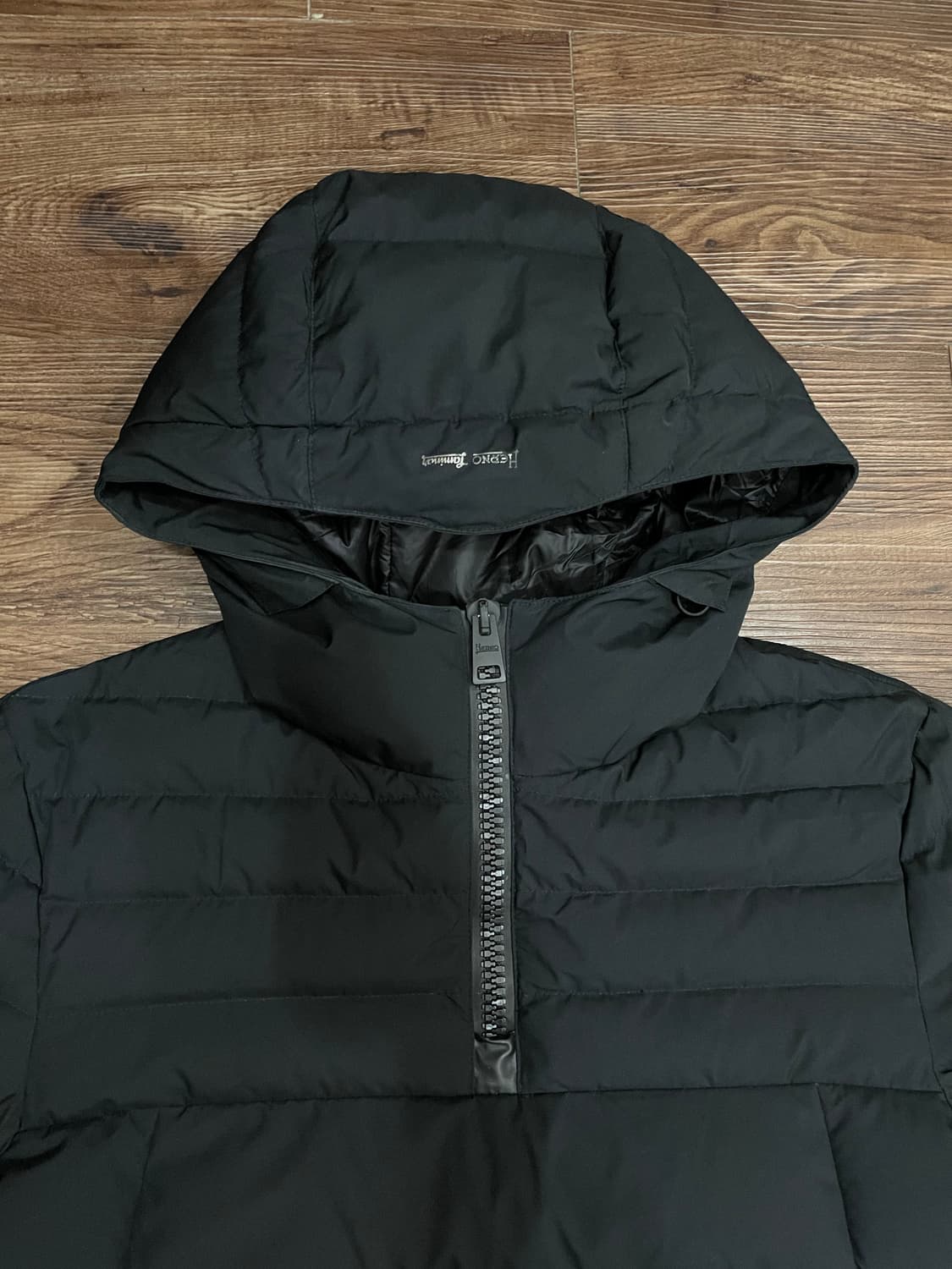 에르노 라미나르 고어 윈드스토퍼 구스 다운 아노락 패딩 자켓 블랙 상품이미지2