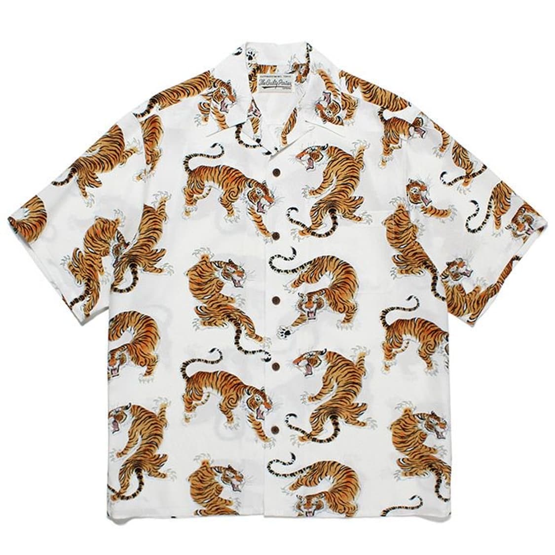 와코마리아 팀레히 오픈카라 레이온 하와이안 반팔 셔츠 M 상품이미지1