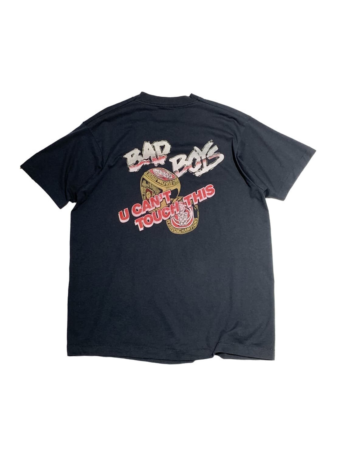 90s 해머 타임! 디트로이트 피스톤스 1989 월드 챔피온 티셔츠 상품이미지2