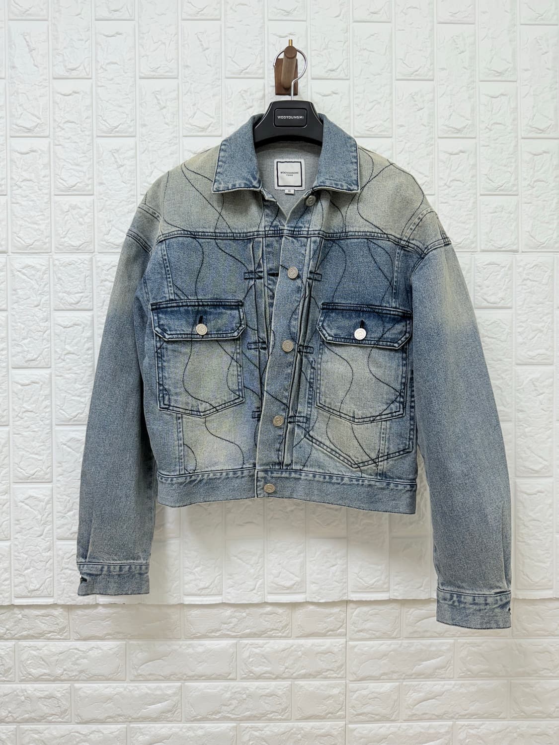 (18FW) 우영미  물결 데님 자켓(46 4장일괄 구매시 이상품 드립니 상품이미지1