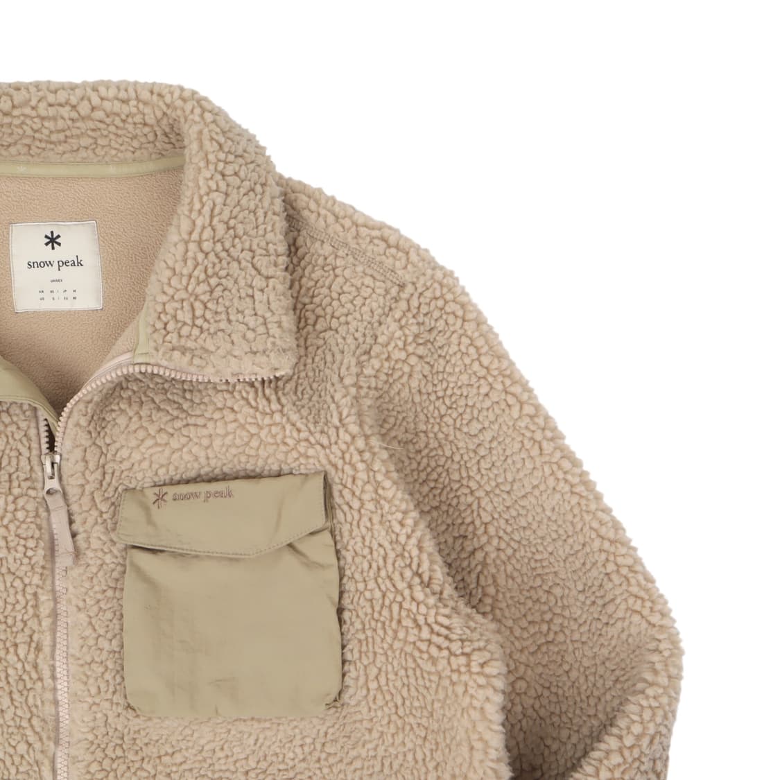 스노우피크 베이지 플리스 자켓 상품이미지3