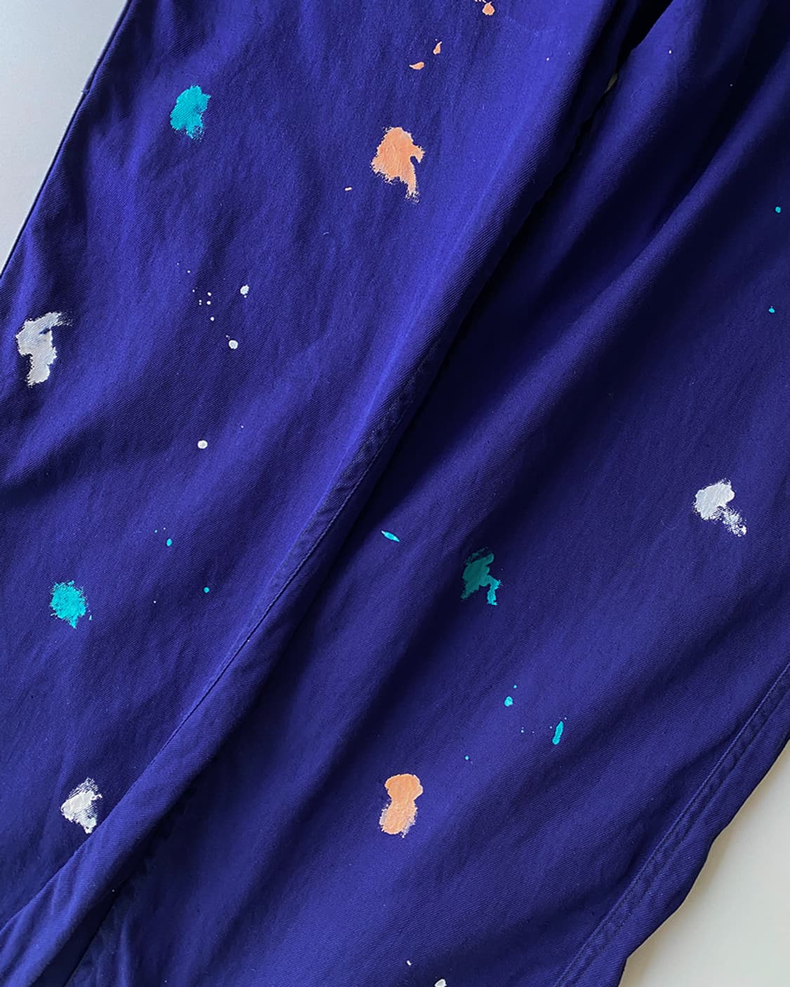 빈티지 오리지널 페인팅 프렌치 워크팬츠 009 상품이미지5