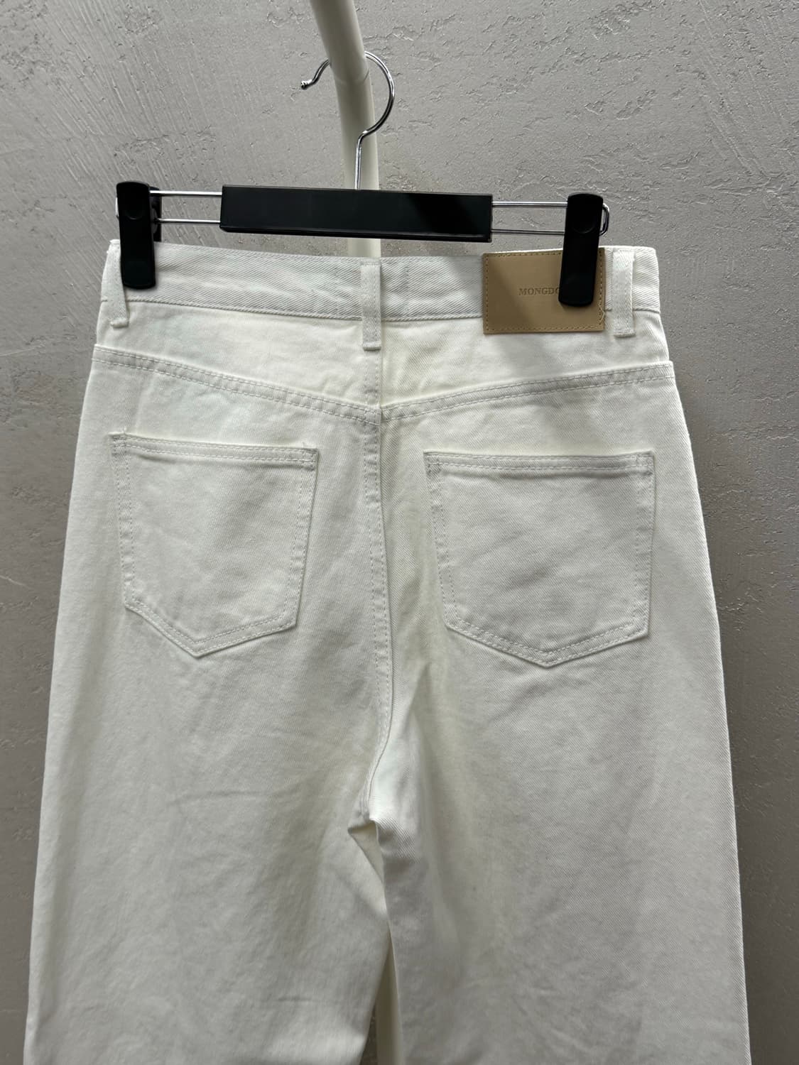 MONGDOL 몽돌 화이트 데님 진 팬츠 S 상품이미지6