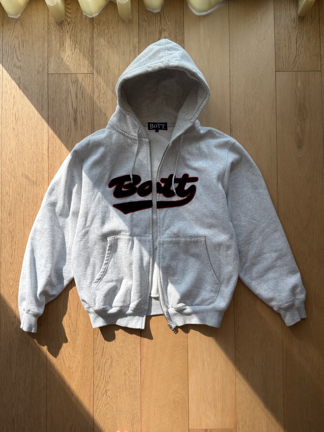 BoTT 그레이 후드 집업 상품이미지1