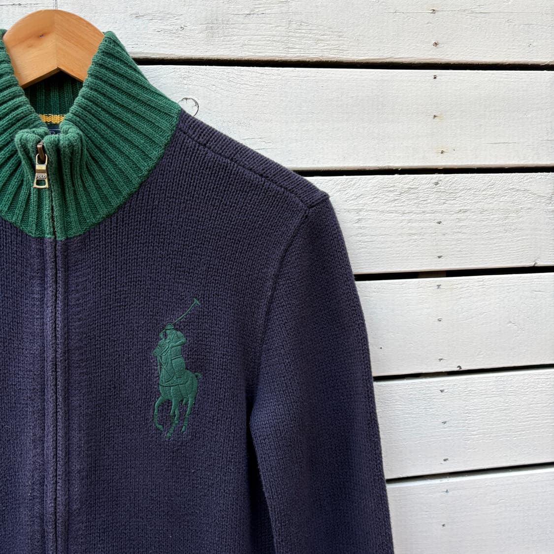 Polo 폴로 빅포니 니트 집업 상품이미지5