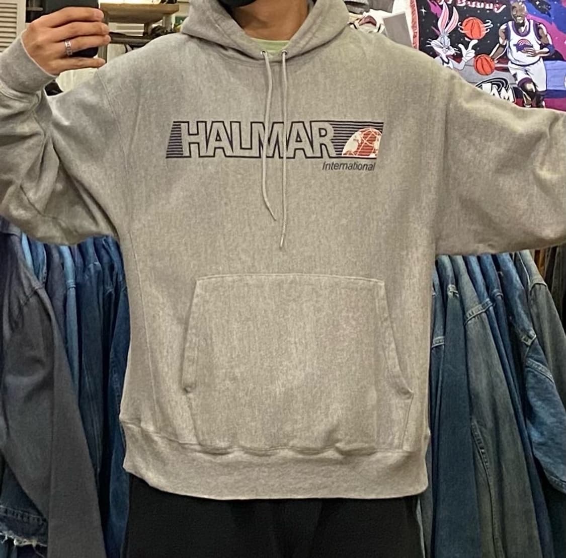 90s USA 챔피온 리버스위브 후드 상품이미지4