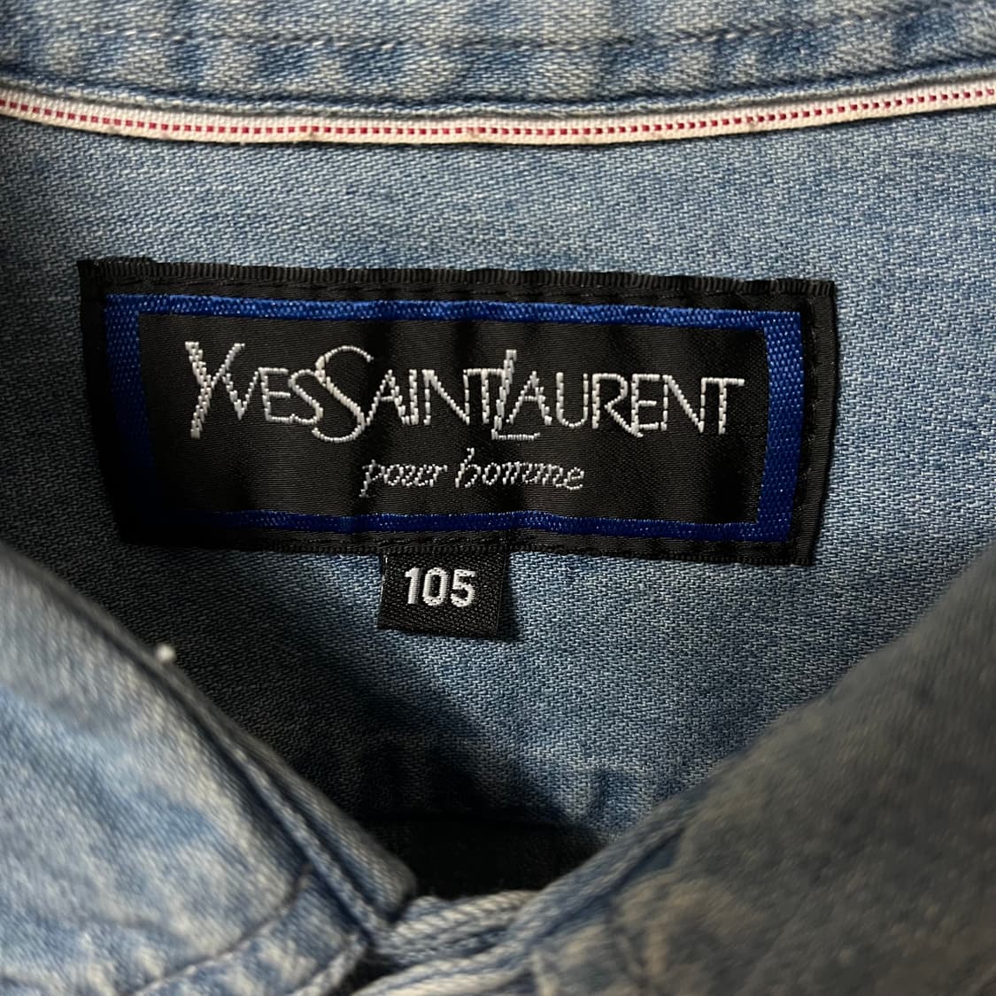 입생로랑 여성 크롭 데님 셔츠 XL 상품이미지5