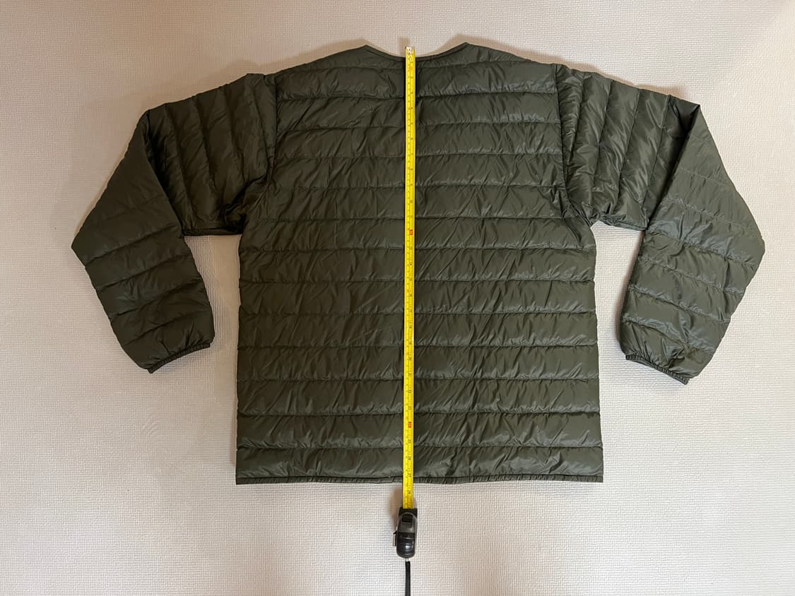 몽벨 수페리어 다운 라운드넥 800필 긴팔 경량패딩(올리브) XL 상품이미지6