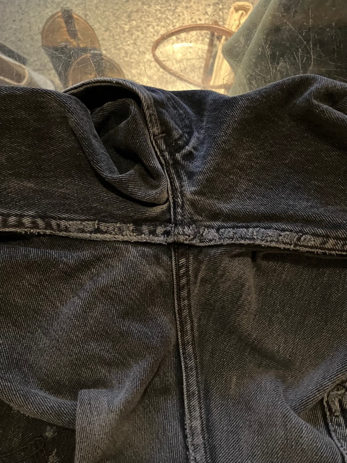 90s USA 빈티지 리바이스 501 0660 블랙진 흑청 데님 팬츠 상품이미지8