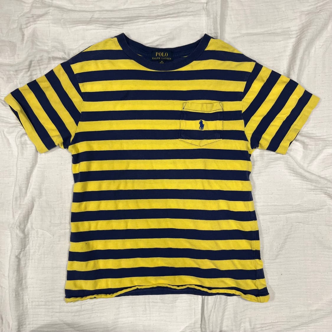 폴로 Ralph Lauren 키즈 스트라이프 반팔 티셔츠 M 10-12 상품이미지1