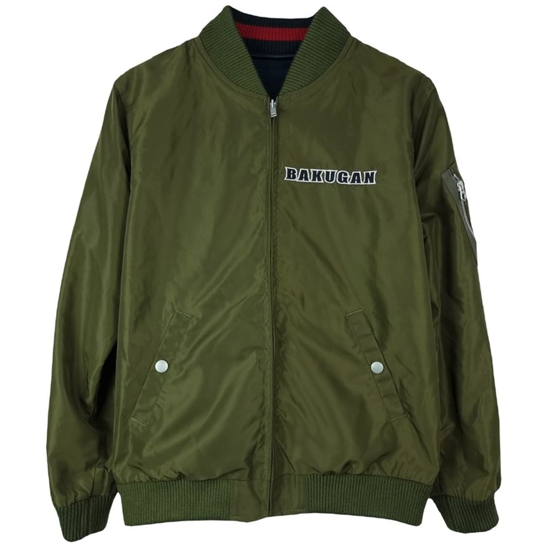 [일본빈티지] 바쿠간 만화 자수 리버시블 양면 스카쟌 자켓 M17413 상품이미지5