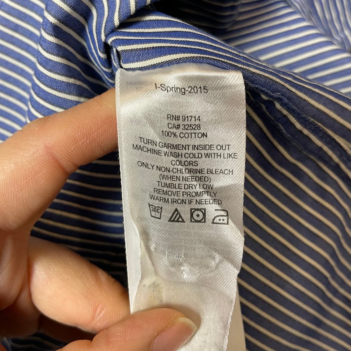 아르마니 익스체인지 스트라이프 슬림 원포켓 긴팔 셔츠 상품이미지7