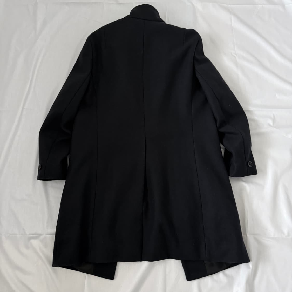 빈티지 올세인츠 언발 사선 울 코트 블랙 상품이미지3