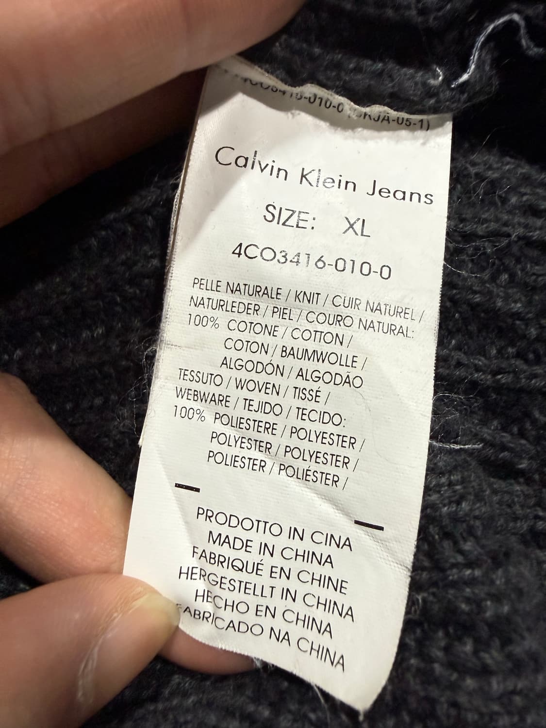 Calvin Klein 캘빈클라인 코만도 니트 집업 상품이미지4