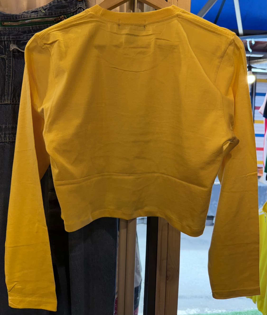 폴로 랄프로렌 블루포니 옐로우 크롭 티셔츠 상품이미지4