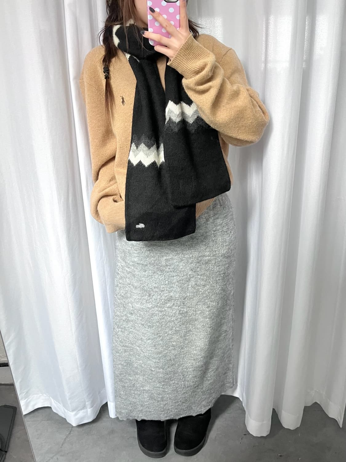 Polo 폴로 랄프로렌 램스울 베이지컬러 브이넥 니트 상품이미지6