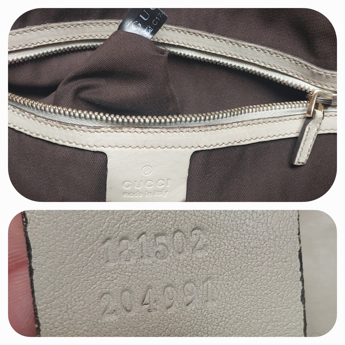 구찌 로얄 GG 캔버스 레더 호보백 (정품) 상품이미지10