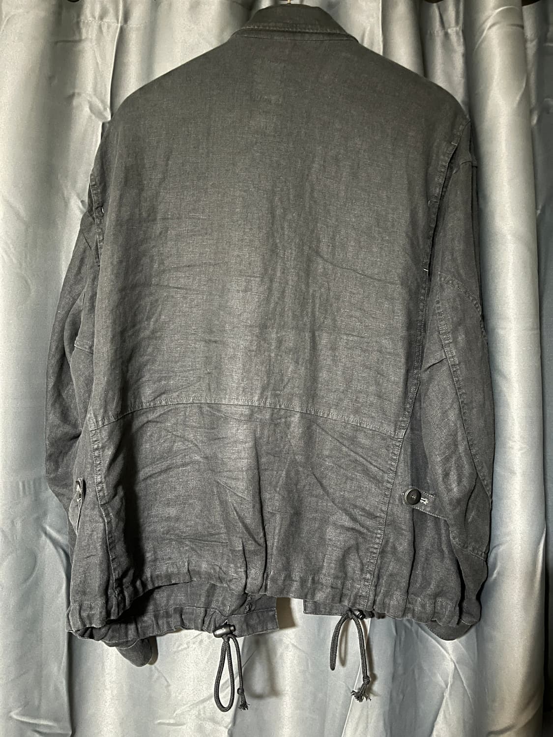 [4] 폴리테루 린넨 필드 파카 자켓 / Black 상품이미지2