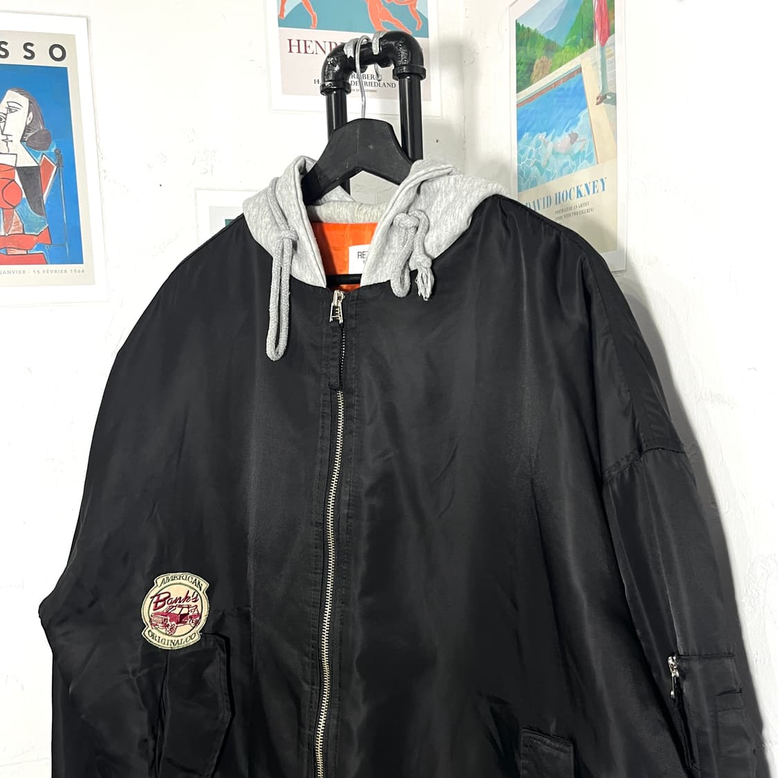 레트로스튜디오 후드 블루종 자켓 상품이미지3