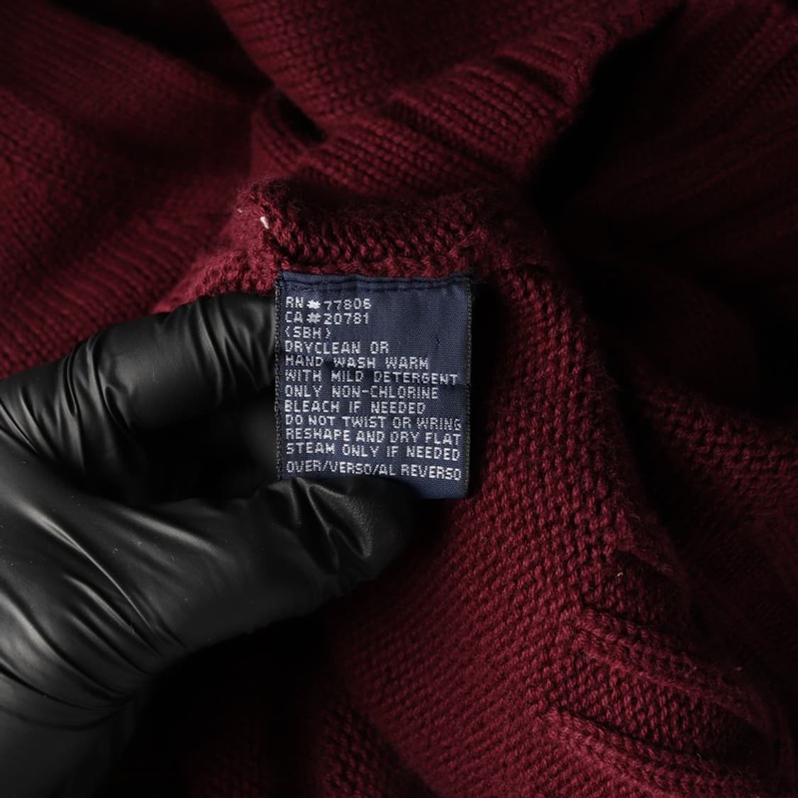 타미힐피거 클래식 로고 브이넥 코튼 니트 XL 상품이미지6