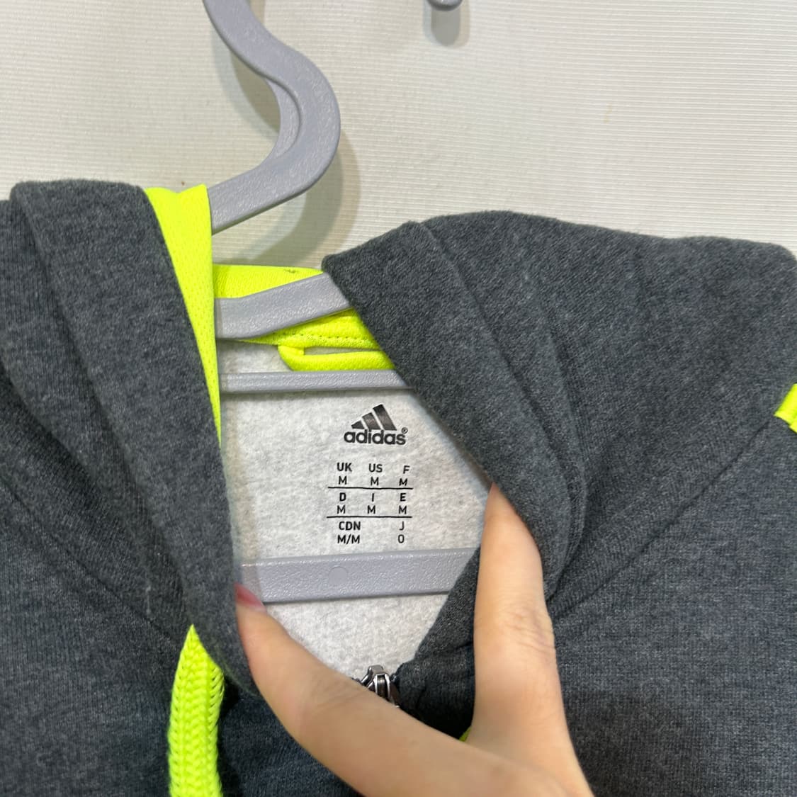 아디다스 남성 기모 후드 집업 100 상품이미지2