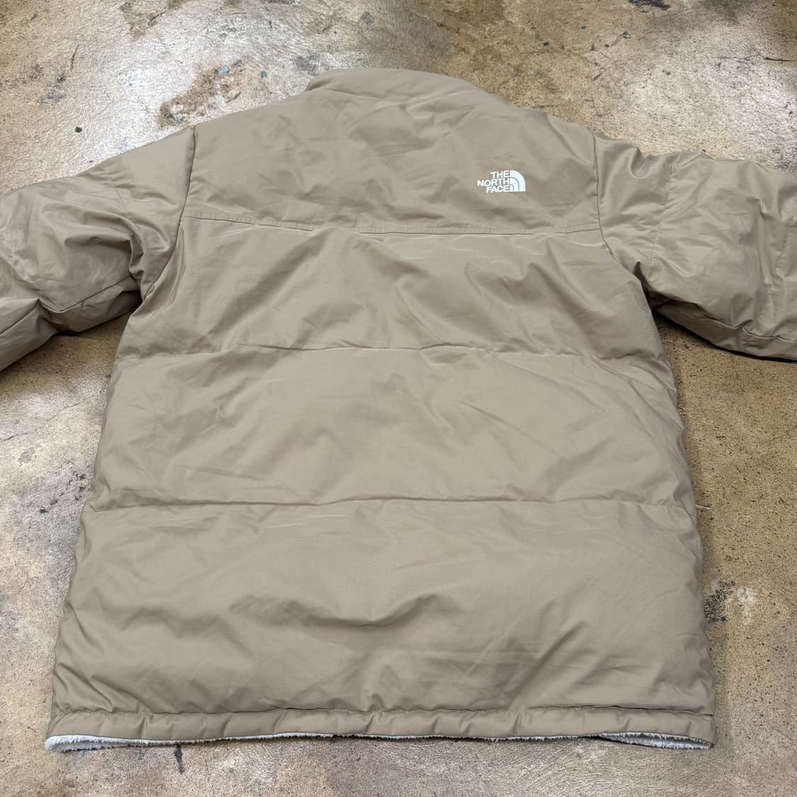 노스페이스 양면 베이지 화이트 패딩 후리스 160 상품이미지4