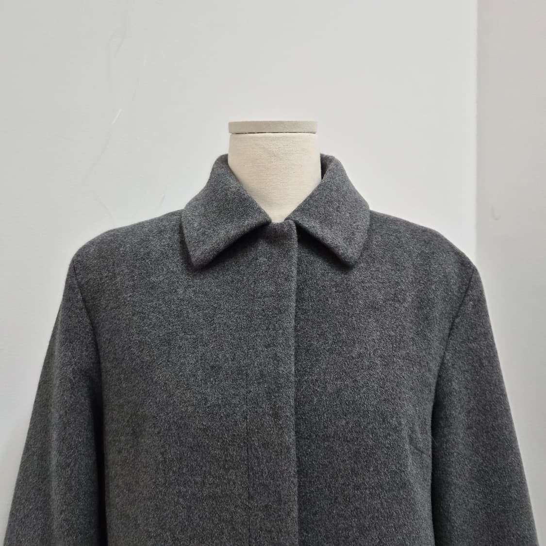 울100 클래식 그레이 롱코트 상품이미지4