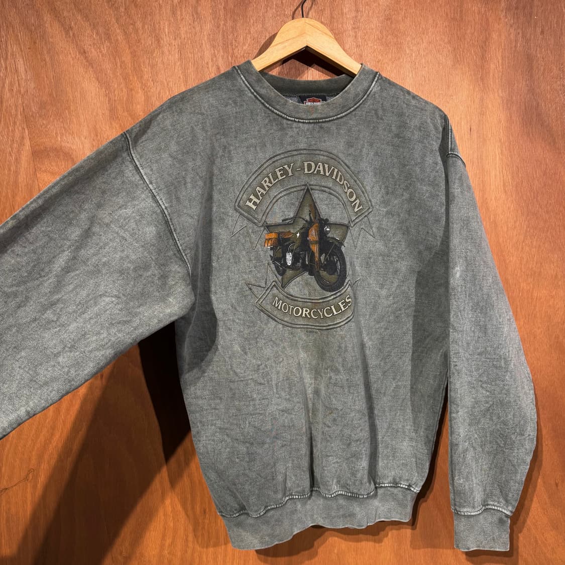 할리데이비슨 00s 피그먼트다잉 스웻 셔츠 맨투맨 L 상품이미지2