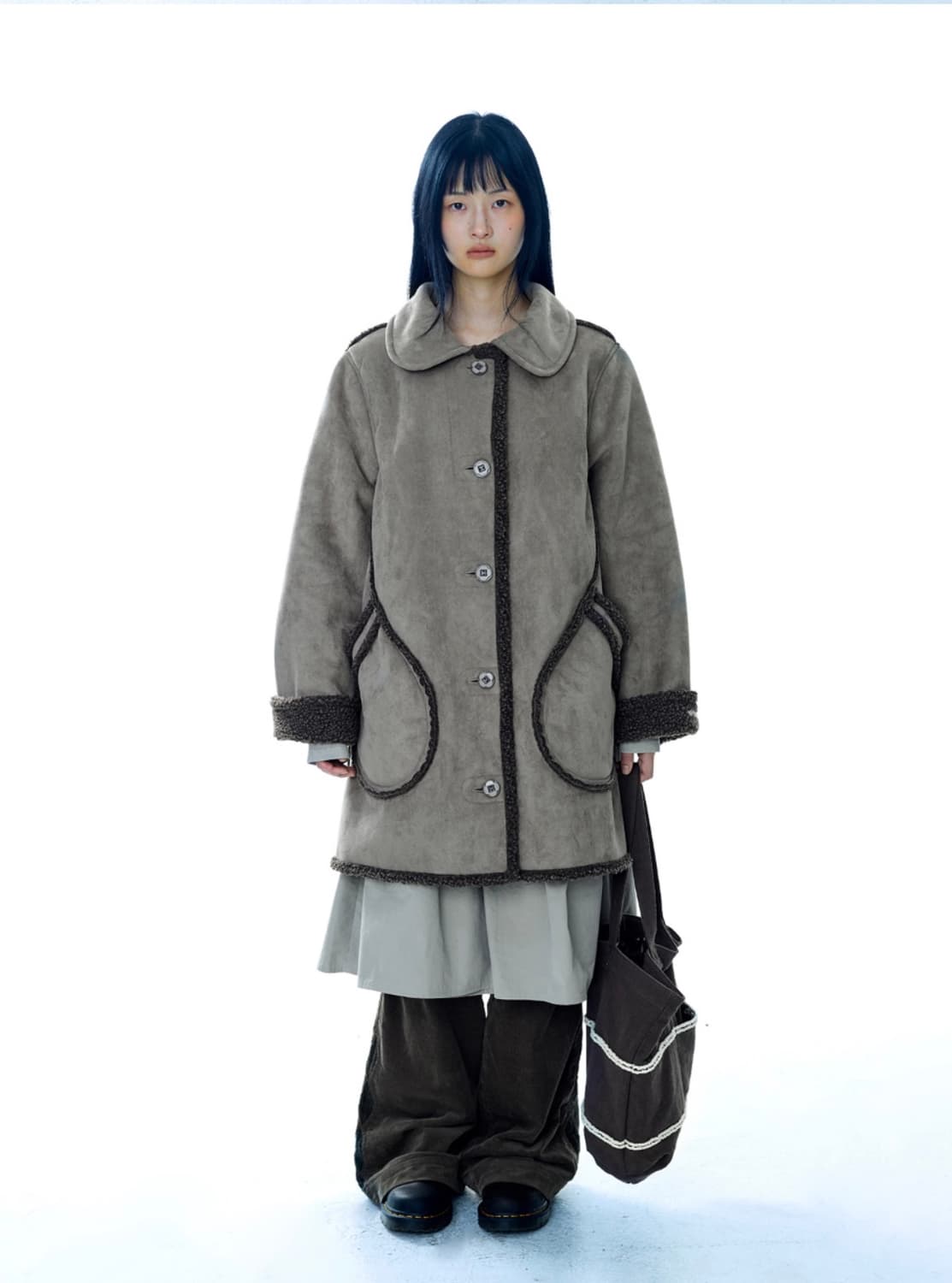 코이세이오 스웨이드 자켓 브라운 사이즈1 상품이미지3