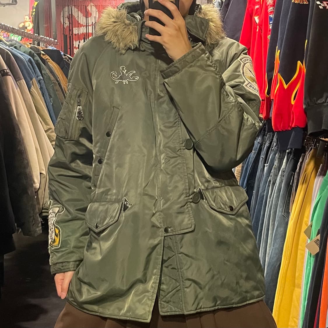 [IM] Avires 아비렉스 카키 패딩  상품이미지2