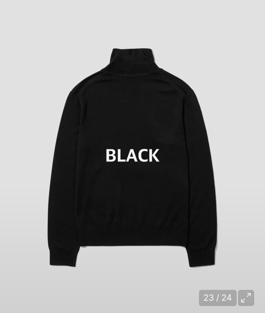 [M] 함준수 X 인템포무드 웨어러블 터틀넥 블랙&크림 상품이미지1