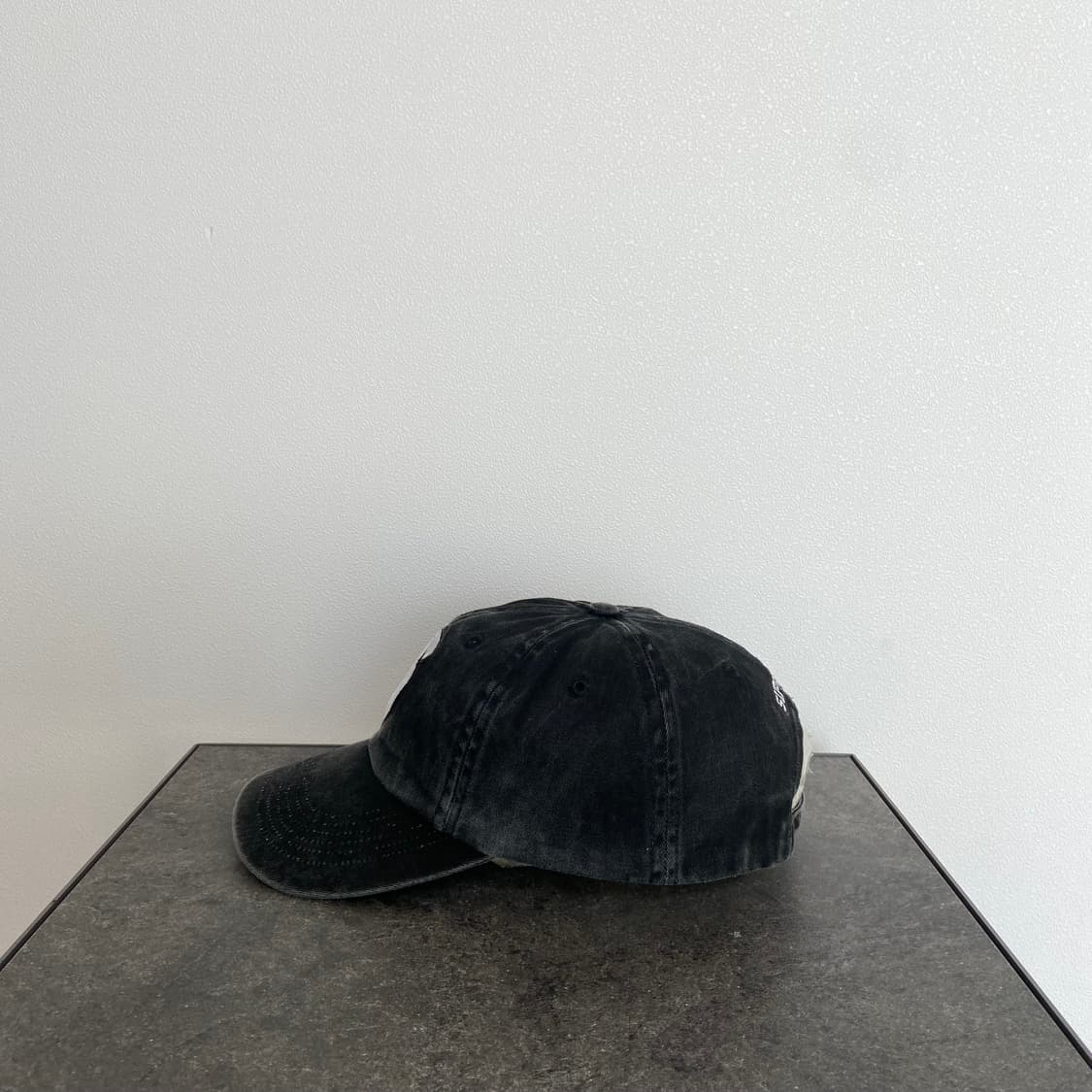 (OS) 슈프림 S로고 볼캡 모자 피그먼트 블랙 상품이미지2