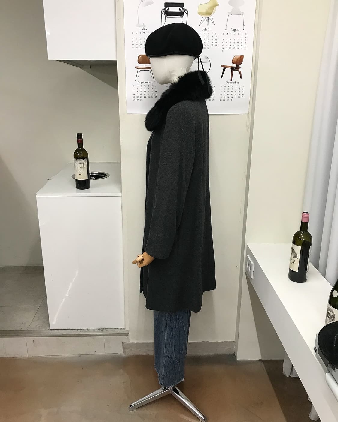 일제 캐시미어 퍼 빅카라 코트 상품이미지7