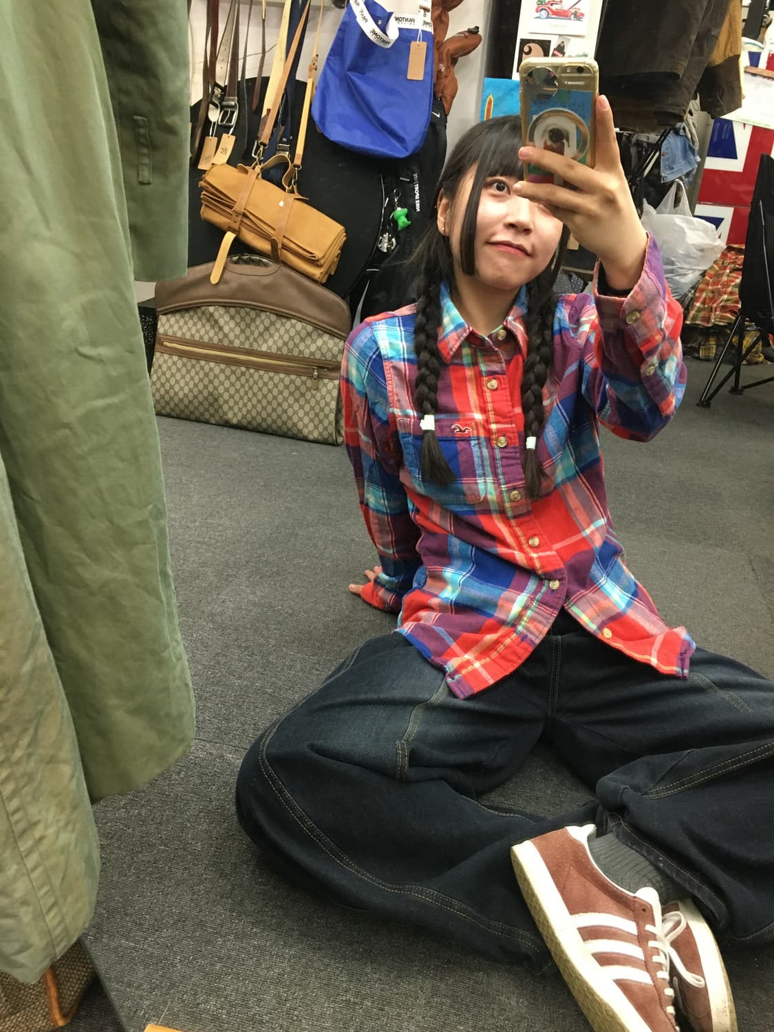 홀리스터 플란넬 체크 셔츠 상품이미지1