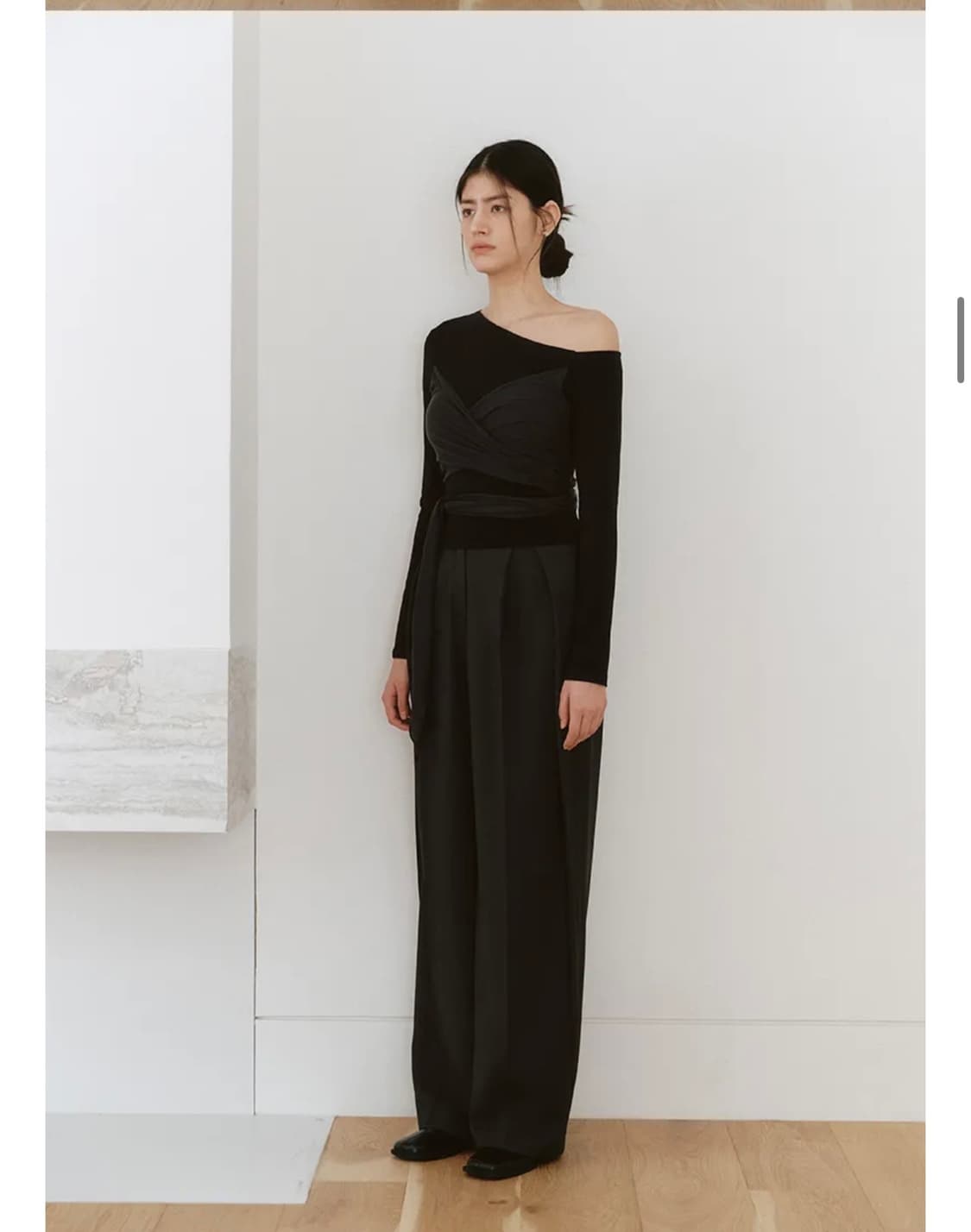 아워코모스 랩 뷔스티에 티셔츠 긴팔 새상품 상품이미지3