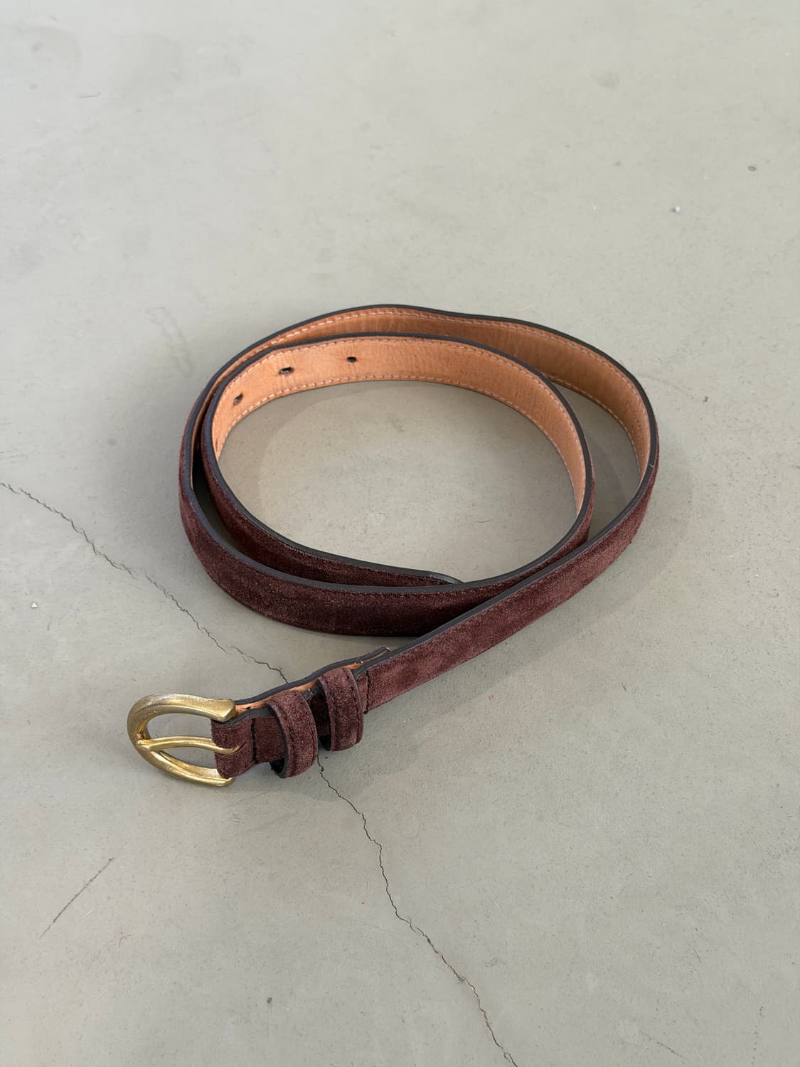 Vintage suede belt 상품이미지1