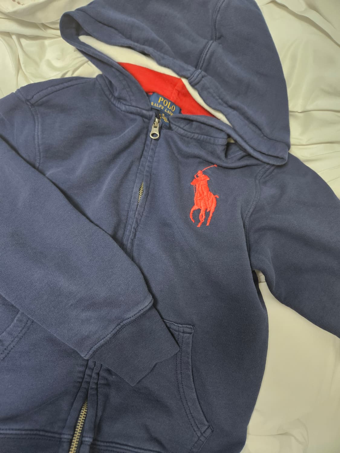 폴로 랄프로렌 빅포니 후드집업 네이비 M 상품이미지1