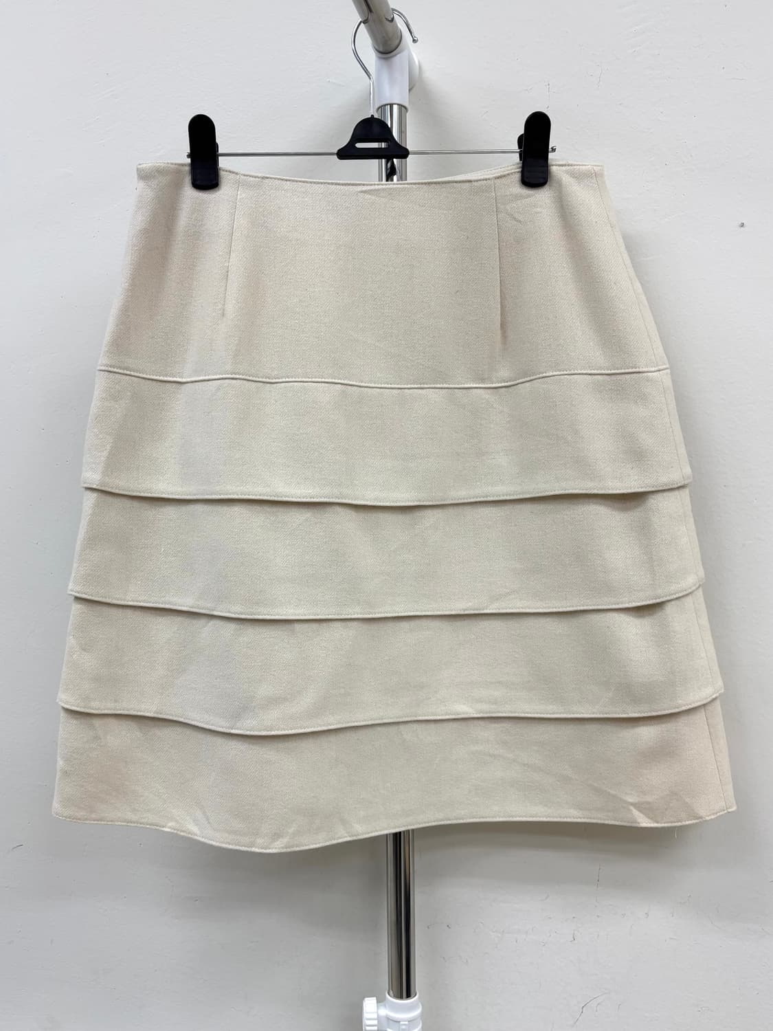 빈티지 아이보리 캉캉 울 스커트 상품이미지5