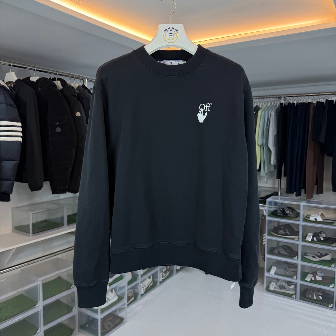 [리오브] 오프화이트 디그레이드 애로우 맨투맨 상품이미지2