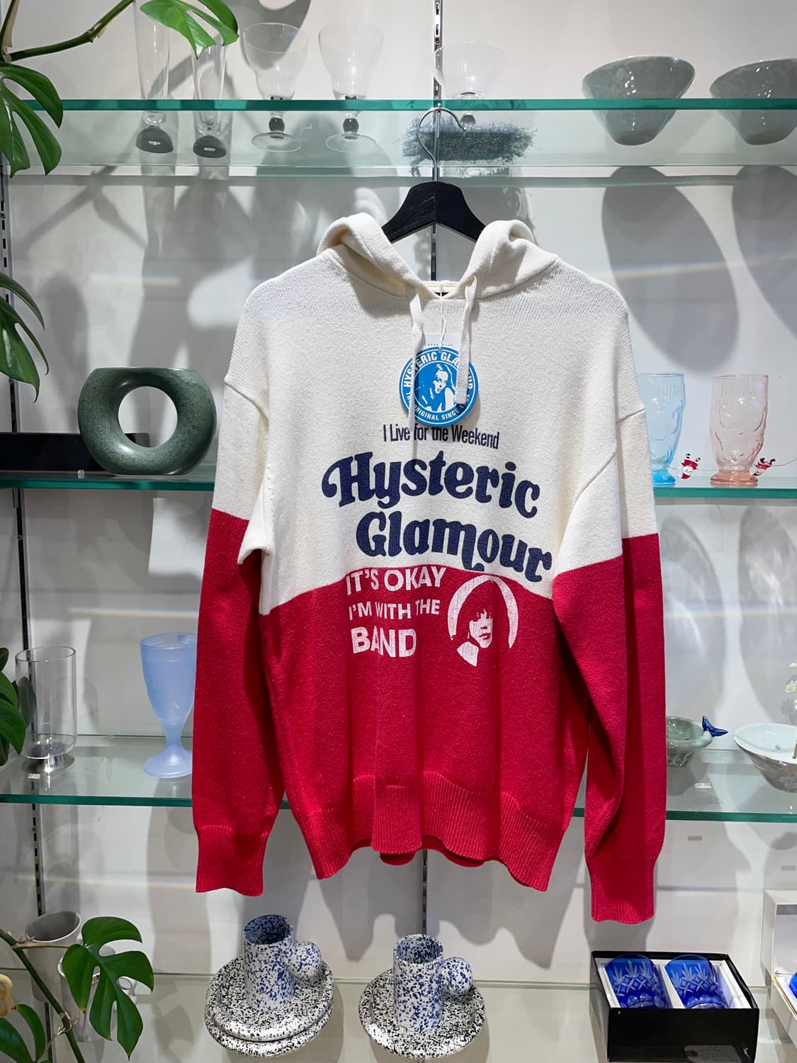 히스테릭글래머 I live for the weekend hoodie 상품이미지1